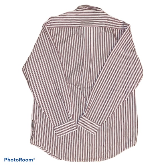 NEW Brooks Brothers Red White Plaid Long Sleeve Cotton Button Down Size Medium - Picture 3 of 3